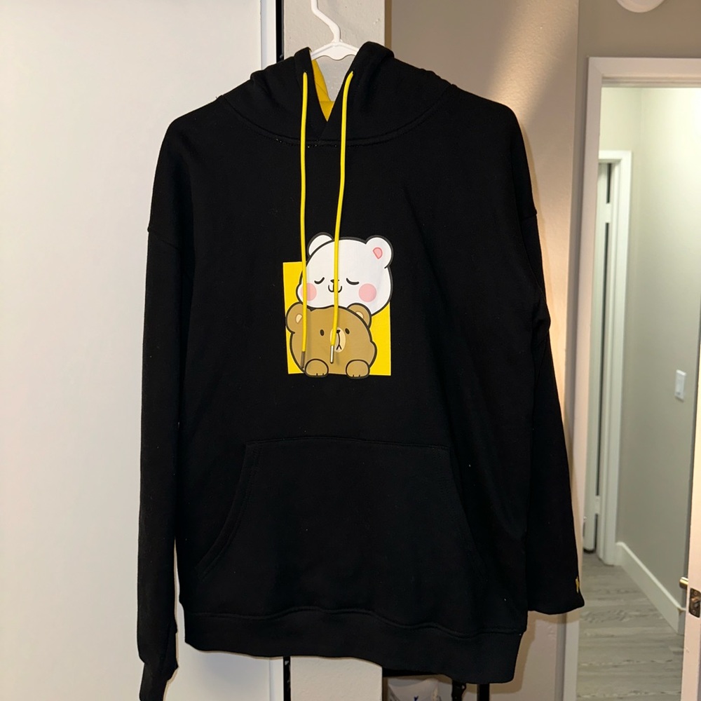 Milk & Mocha Black Hoodie Sweater
